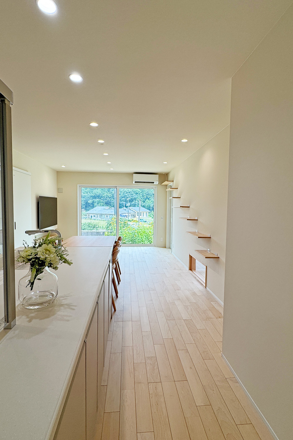 家族をゆるやかにつなぐ平屋二世帯住宅