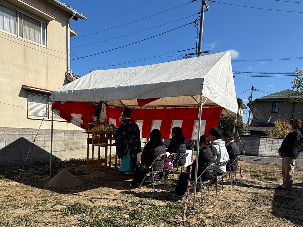 地鎮祭を執り行いました