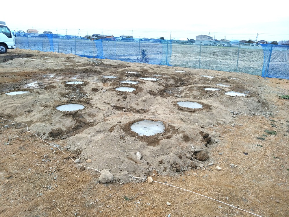 強固な住まいの土台をつくる「柱状改良工事」